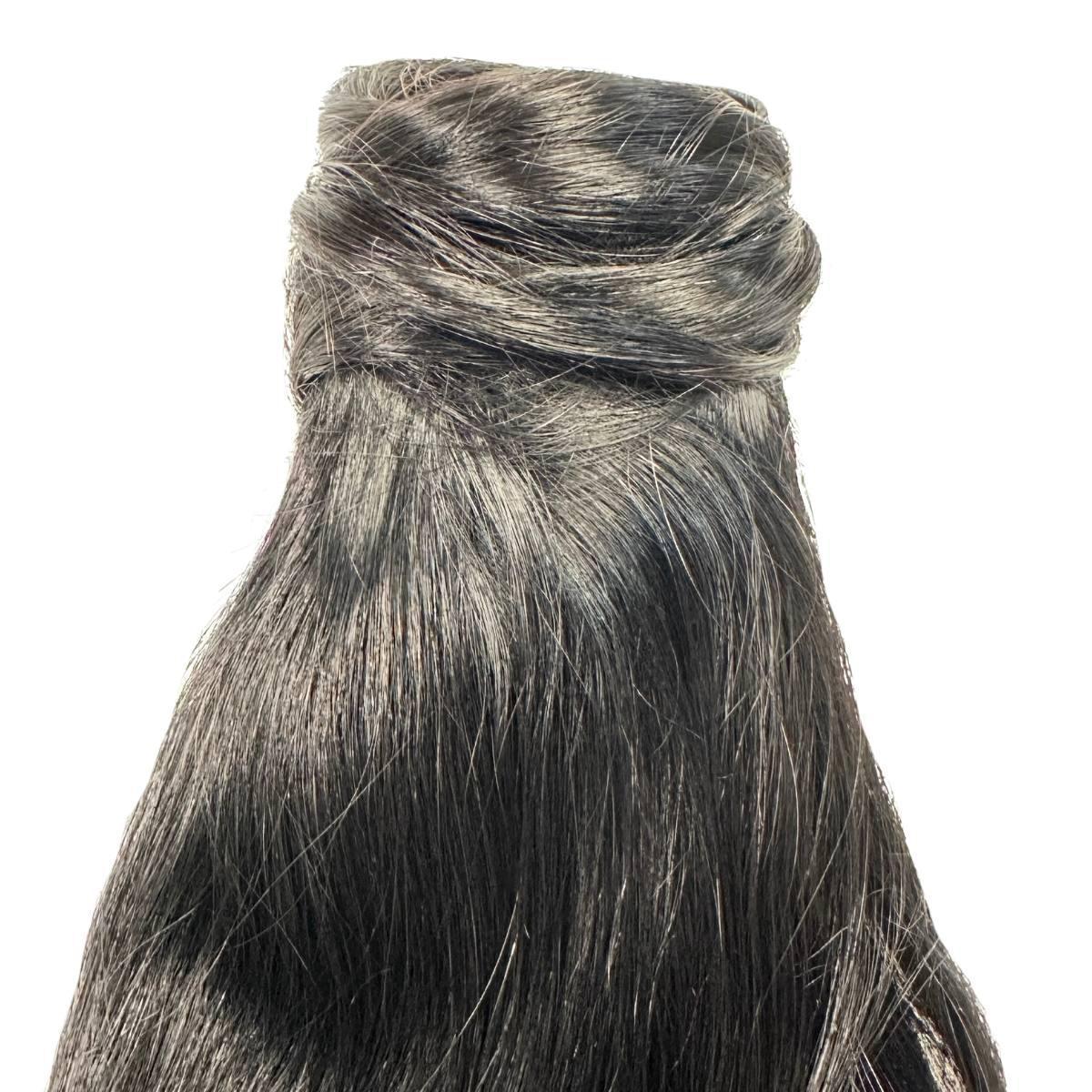 Jet Black 100% Human Hair Ponytail Extension - Private Label