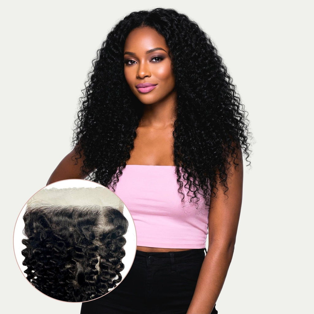 Kinky Curly 7x7 HD Lace Human Hair Closure - Private Label