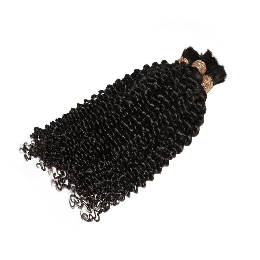 Kinky Curly Bulk 100% Human Braiding Hair - Private Label