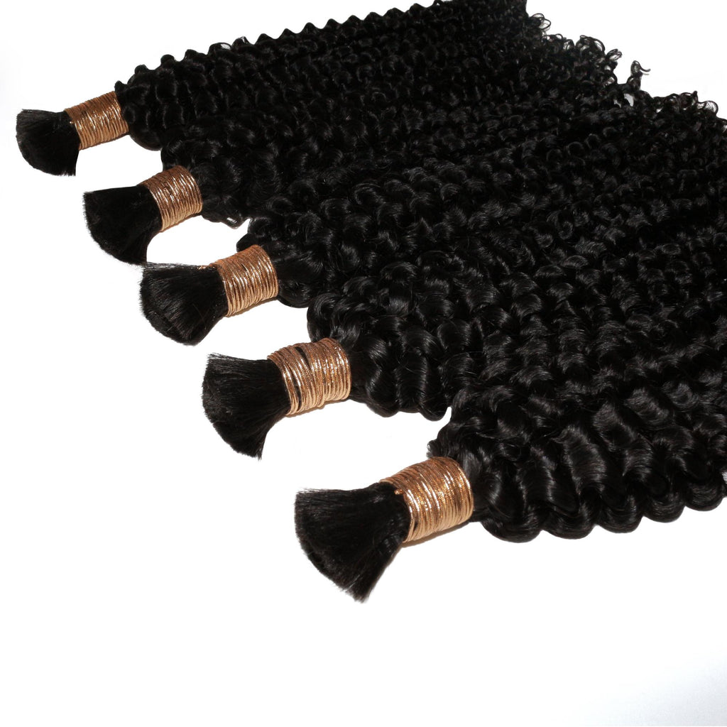 Kinky Curly Bulk 100% Human Braiding Hair - Private Label