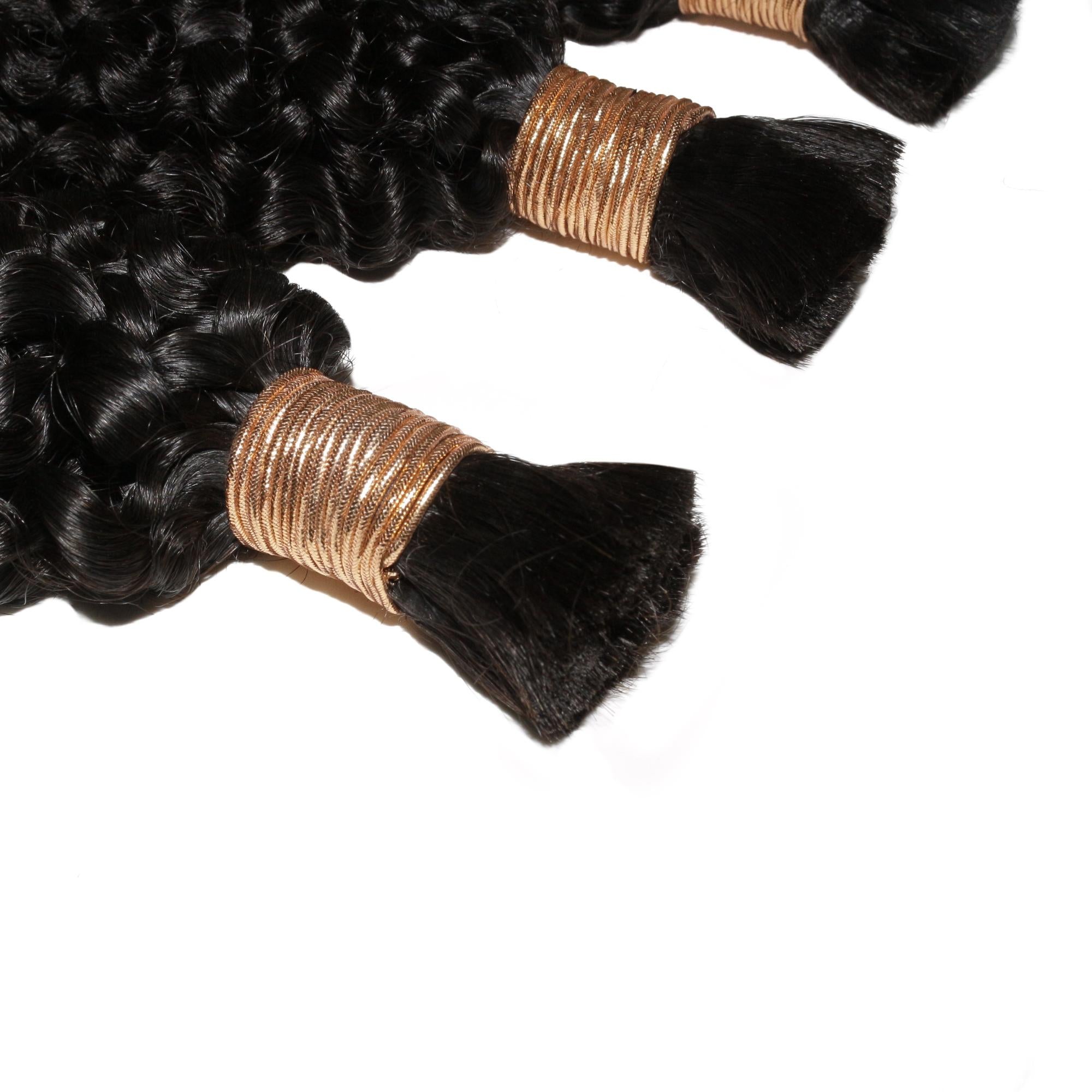Kinky Curly Bulk 100% Human Braiding Hair - Private Label