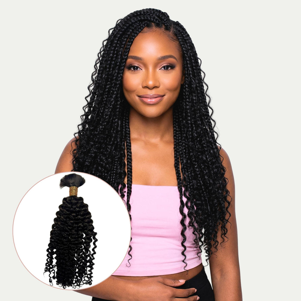 Kinky Curly Bulk 100% Human Braiding Hair - Private Label