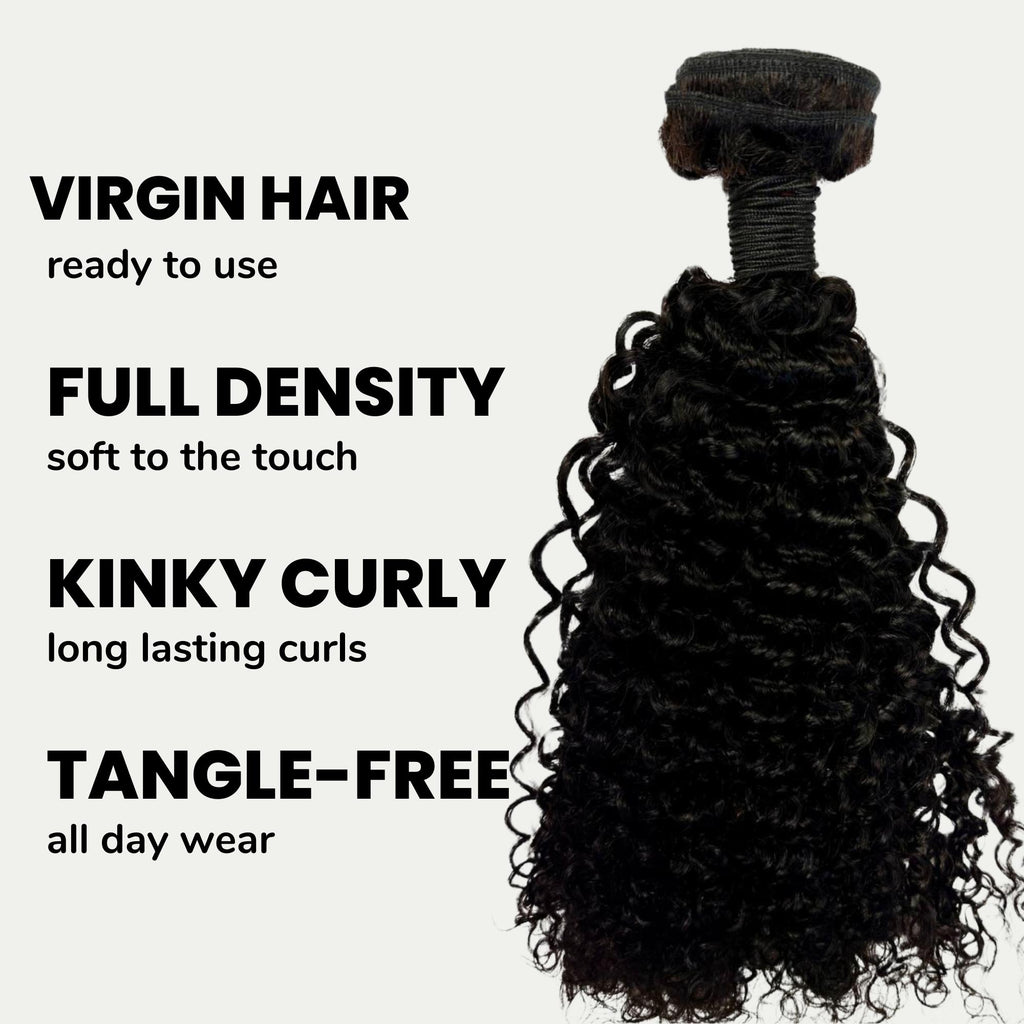 Kinky Curly 100% Human Hair Bundles - Private Label