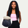 Kinky Straight 4x4 Transparent Lace Human Hair Closure - Private Label