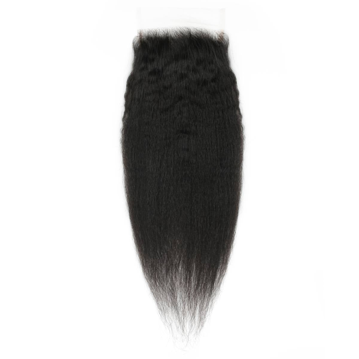 Kinky Straight 5x5 HD Lace Human Hair Closure - Private Label