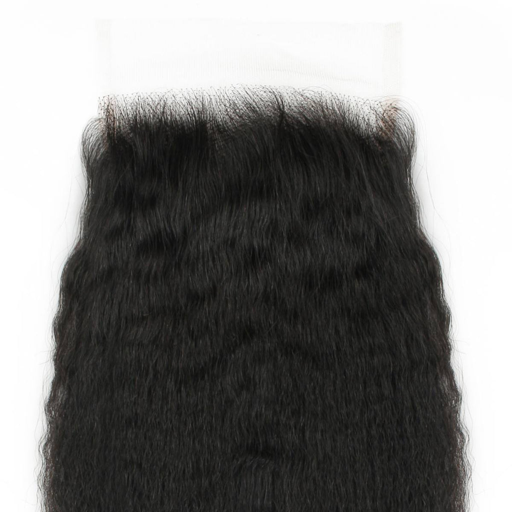 Kinky Straight 5x5 HD Lace Human Hair Closure - Private Label