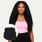 Kinky Straight 5x5 HD Lace Human Hair Closure - Private Label