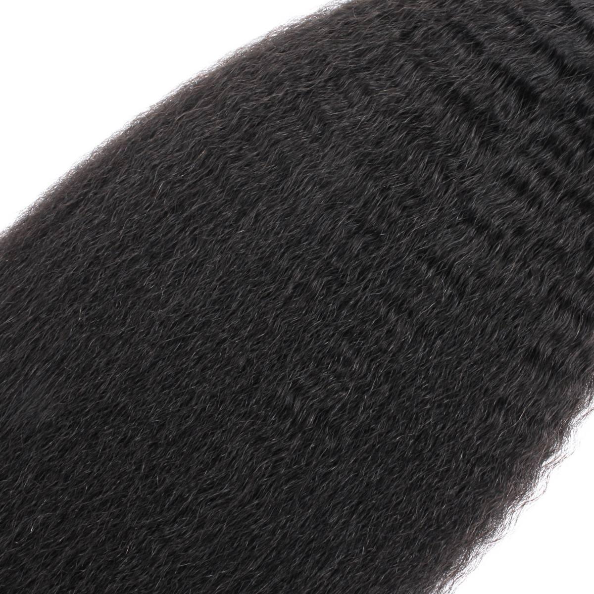 Kinky Straight Bulk 100% Human Braiding Hair - Private Label