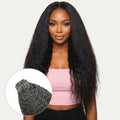 Kinky Straight Clip - In 100% Human Hair Extensions - Private Label