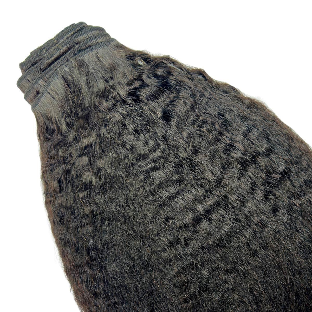 Kinky Straight Clip - In 100% Human Hair Extensions - Private Label