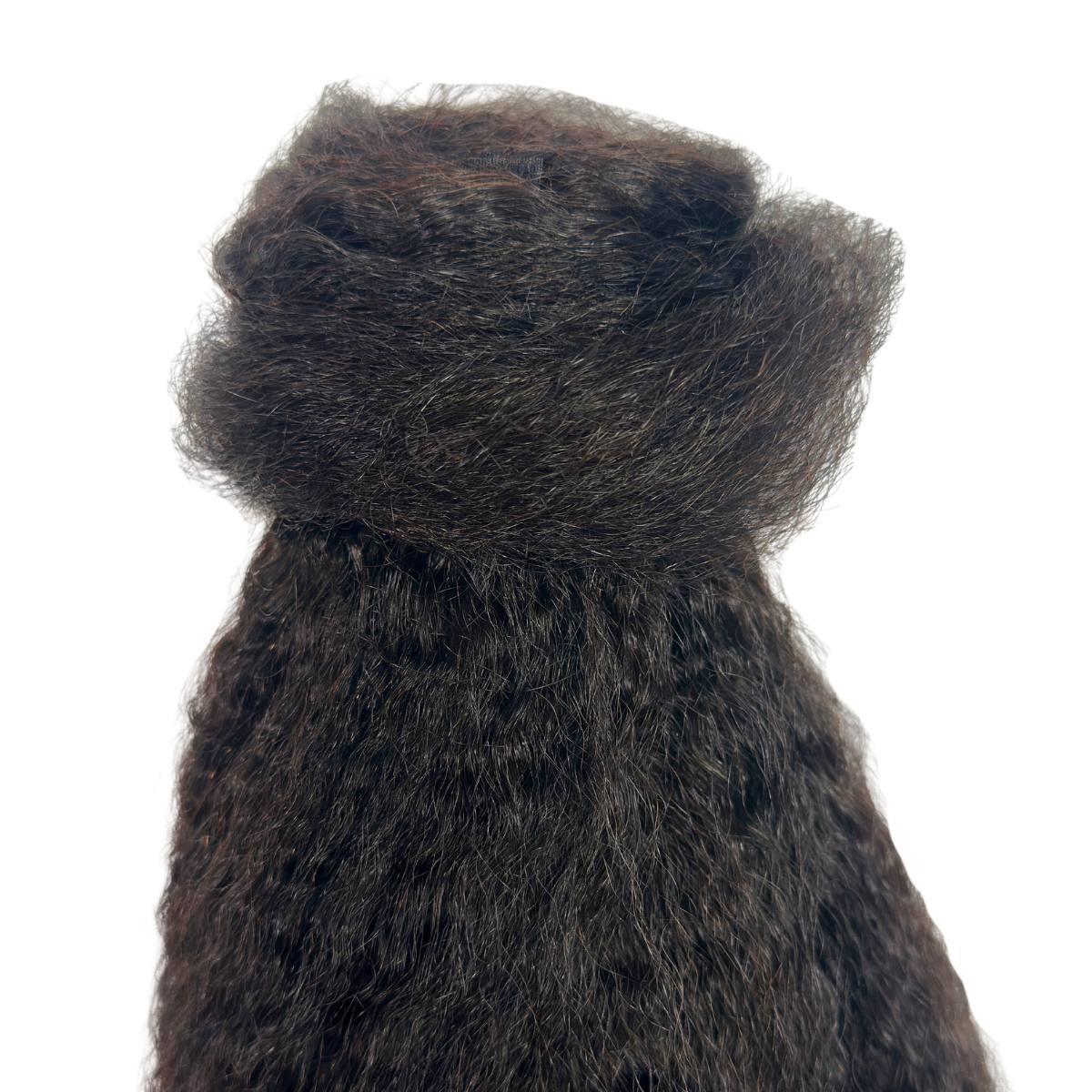 Kinky Straight 100% Human Hair Ponytail Extension - Private Label