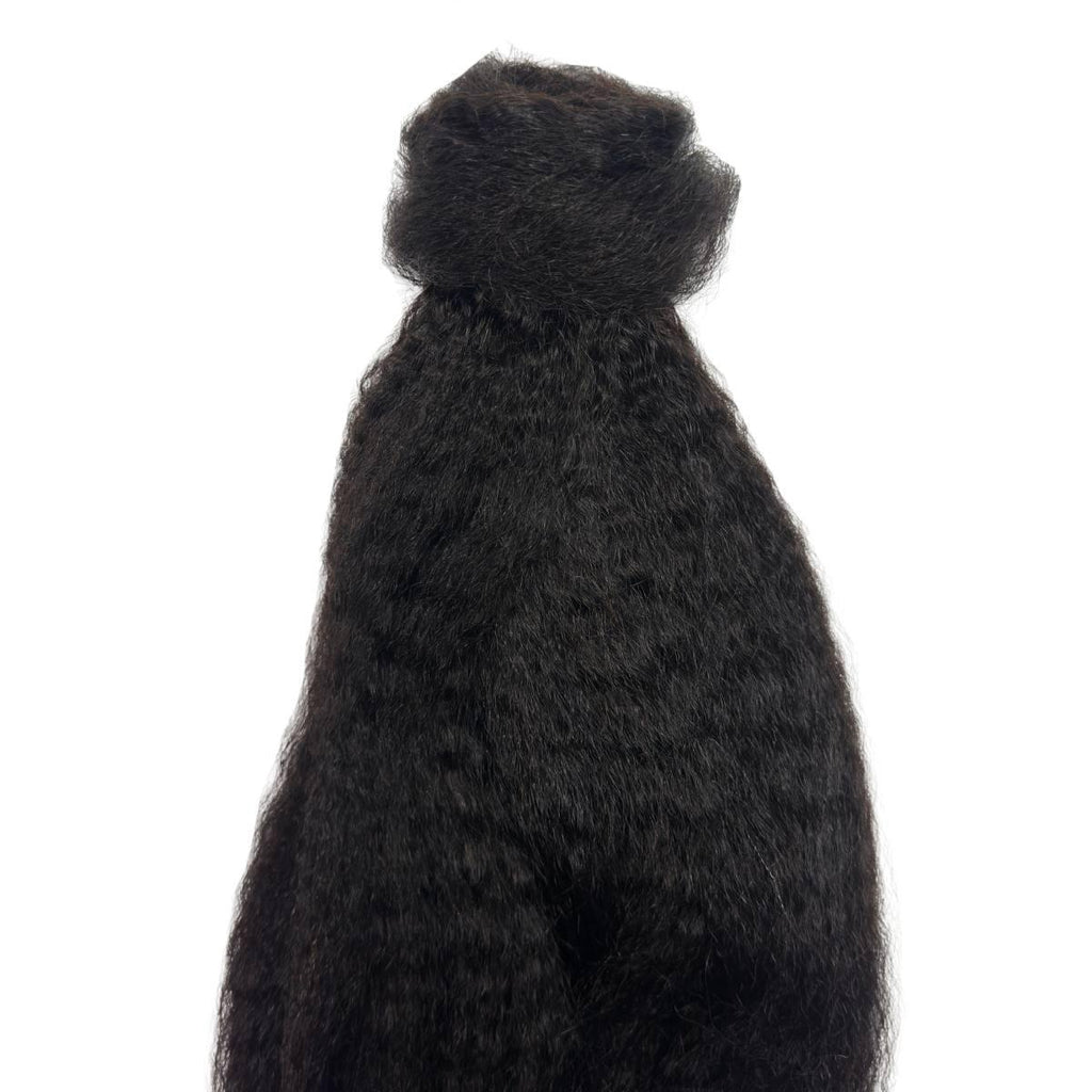 Kinky Straight 100% Human Hair Ponytail Extension - Private Label