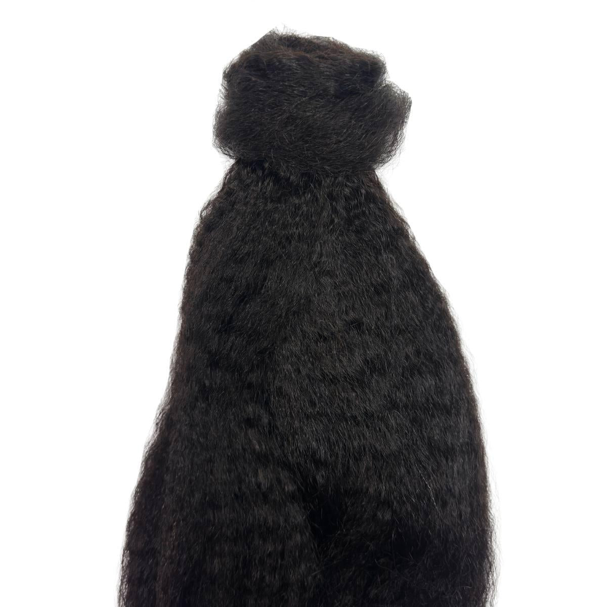 Kinky Straight 100% Human Hair Ponytail Extension - Private Label