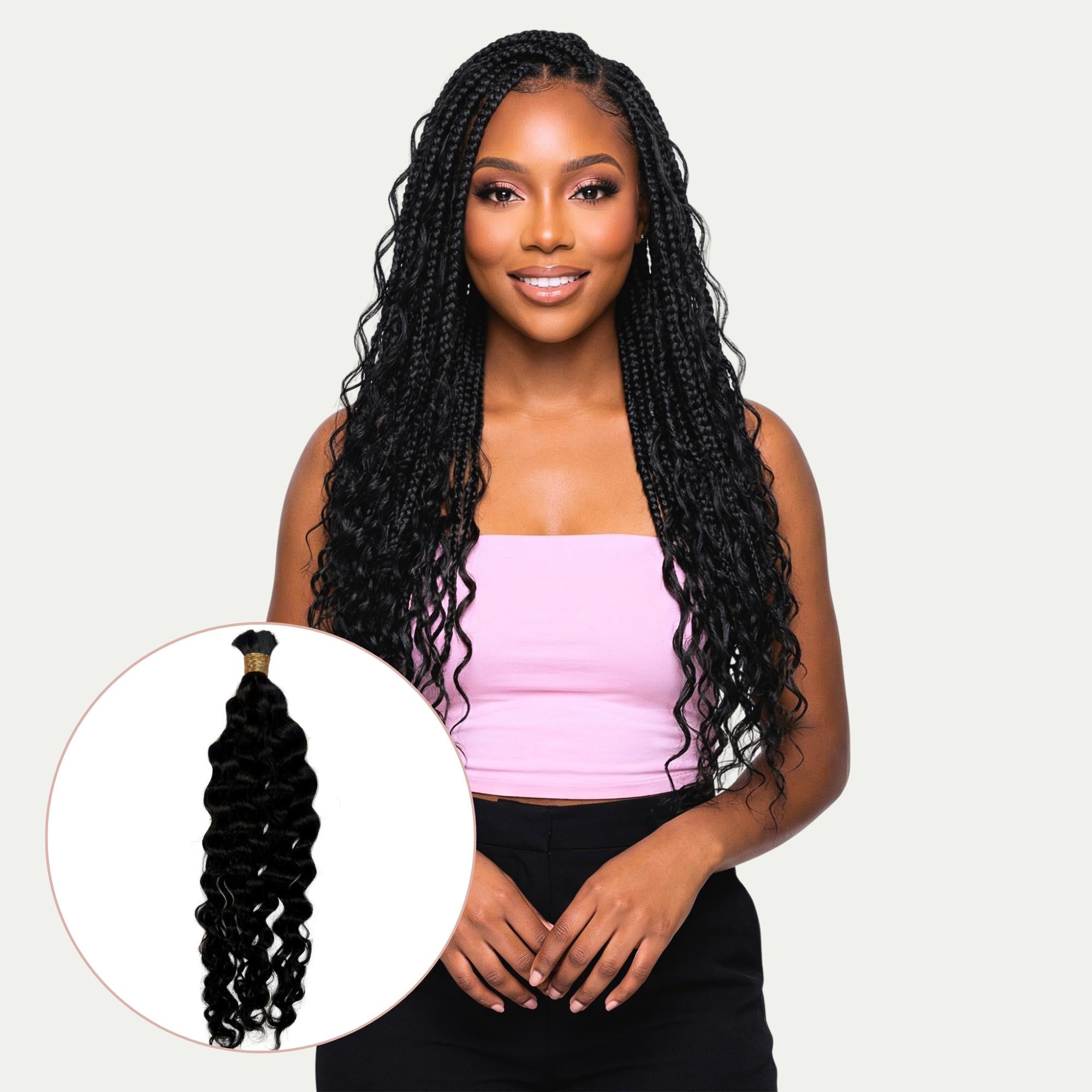 Latin Wave Bulk 100% Human Braiding Hair - Private Label