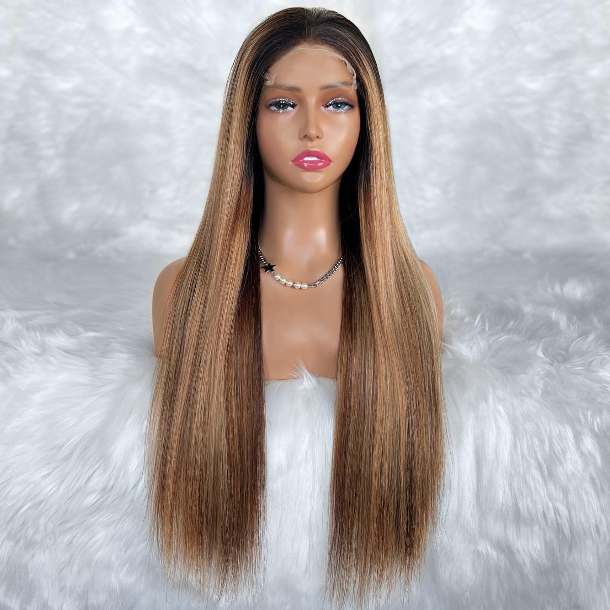 Layla Glueless 5x5 HD Lace Professionally Colored 100% Human Hair Closure Wig - Private Label