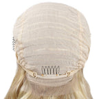 Light Blonde Highlight Body Wave 13x4 Transparent Lace Front Wig - Private Label