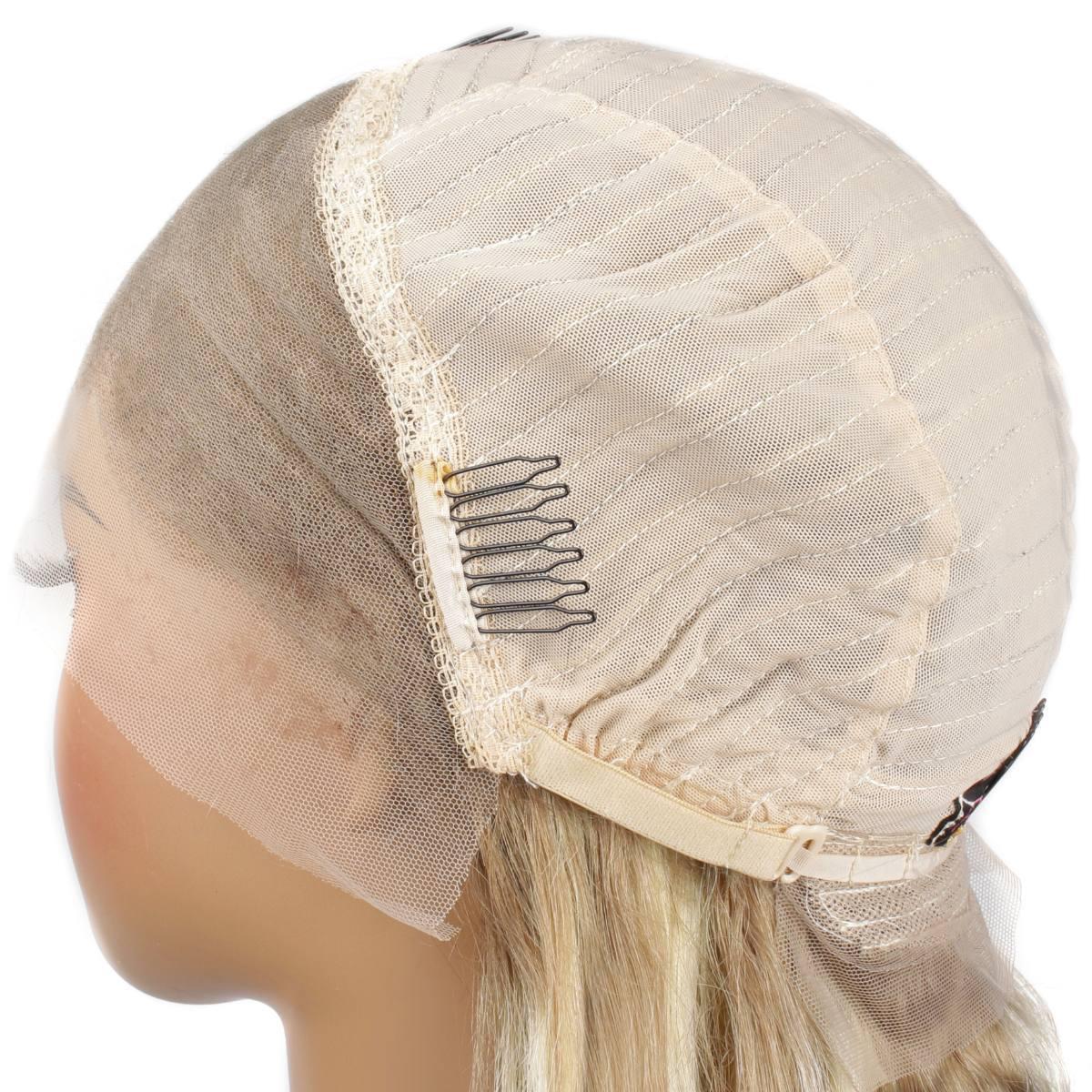 Light Blonde Highlight Body Wave 13x4 Transparent Lace Front Wig - Private Label