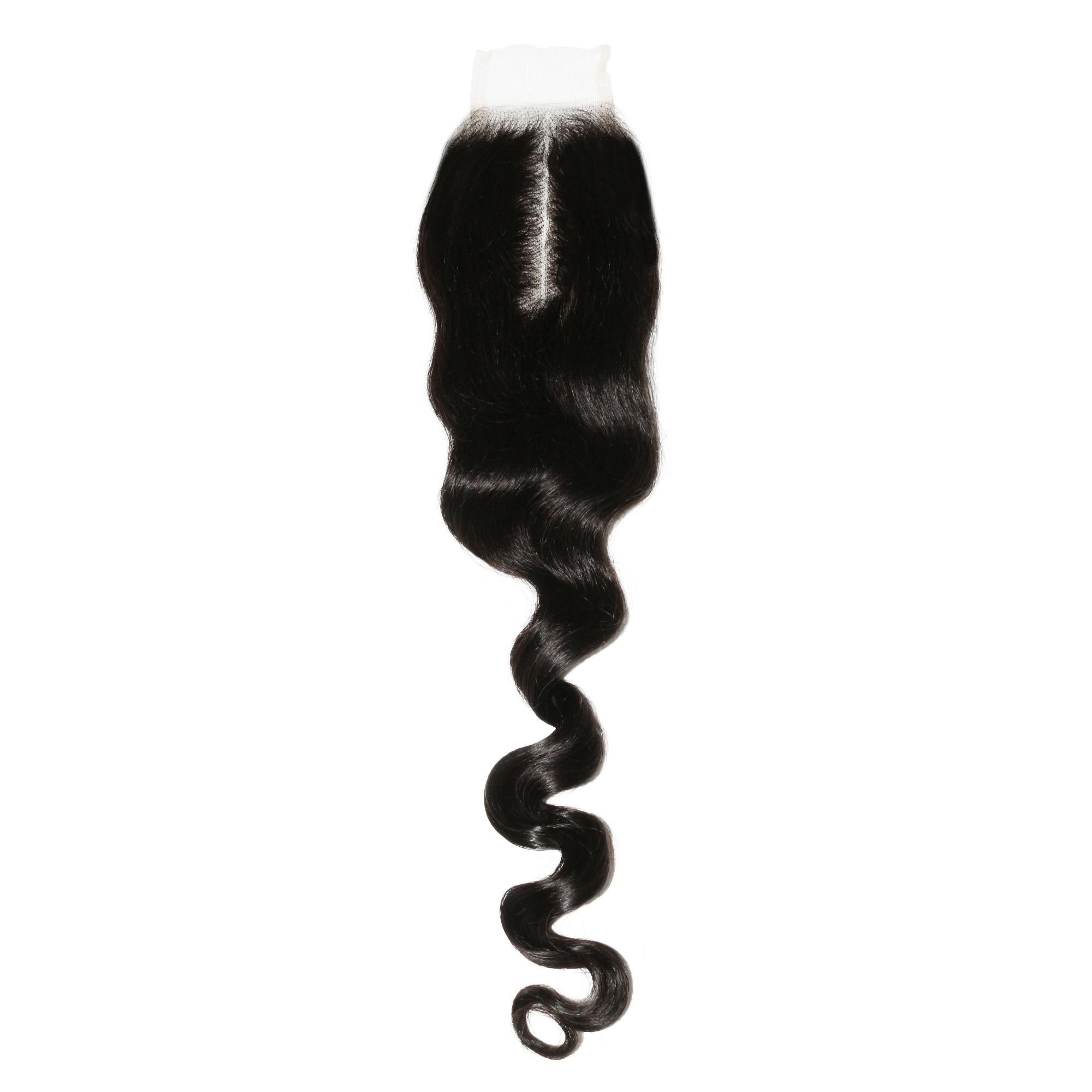 Loose Wave 2x6 Transparent Lace Human Hair Closure - Private Label