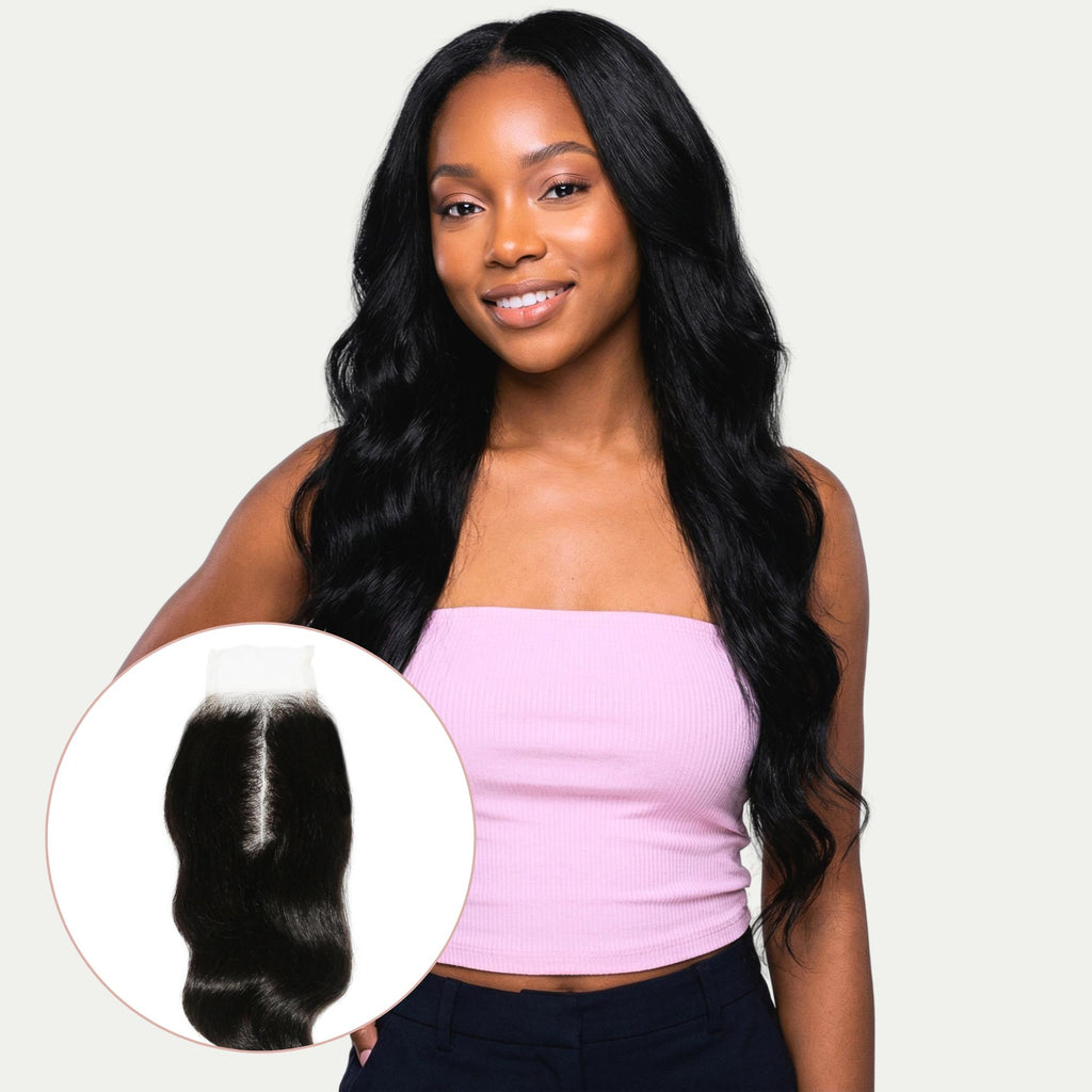 Loose Wave 2x6 Transparent Lace Human Hair Closure - Private Label