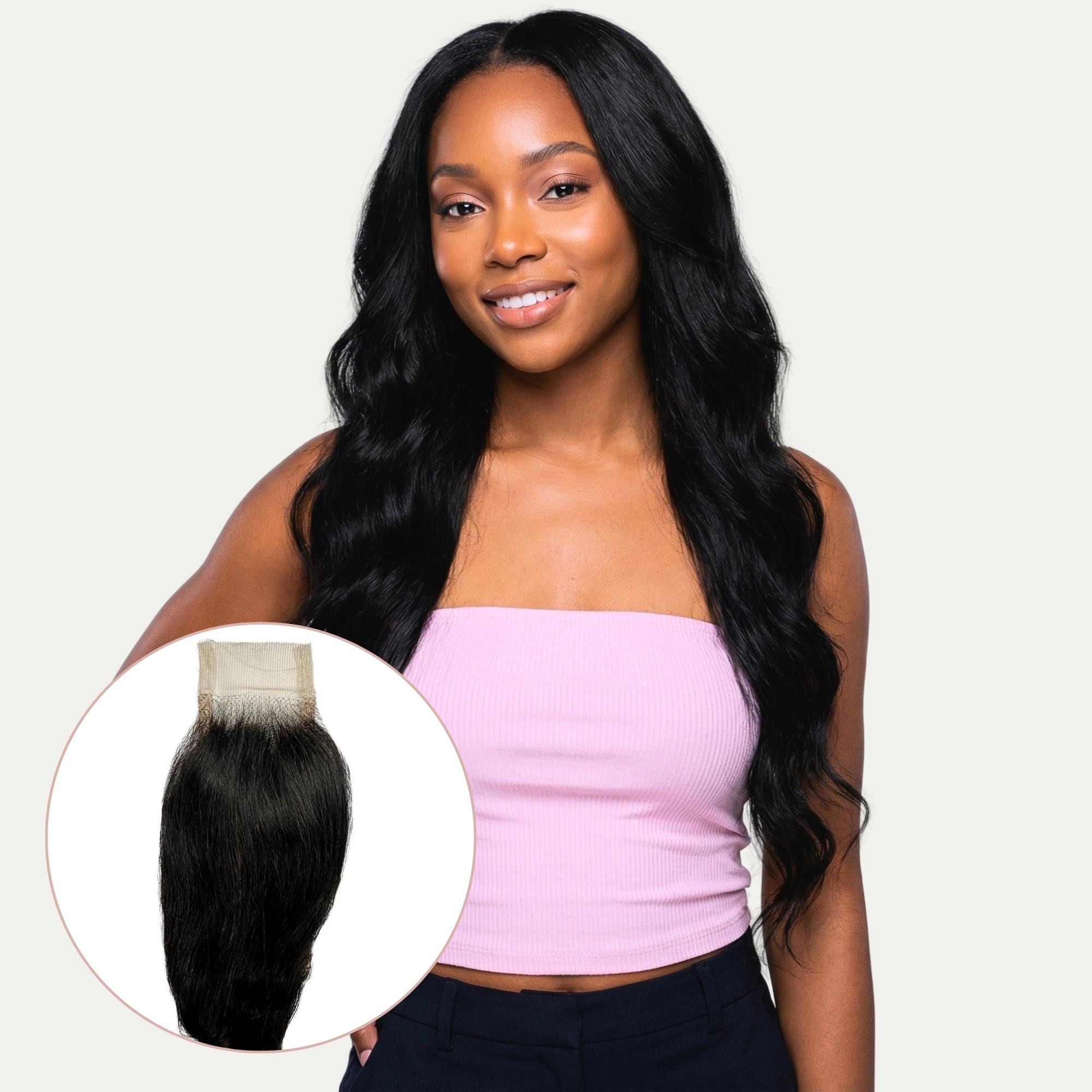 Loose Wave 2x6 Transparent Lace Human Hair Closure - Private Label