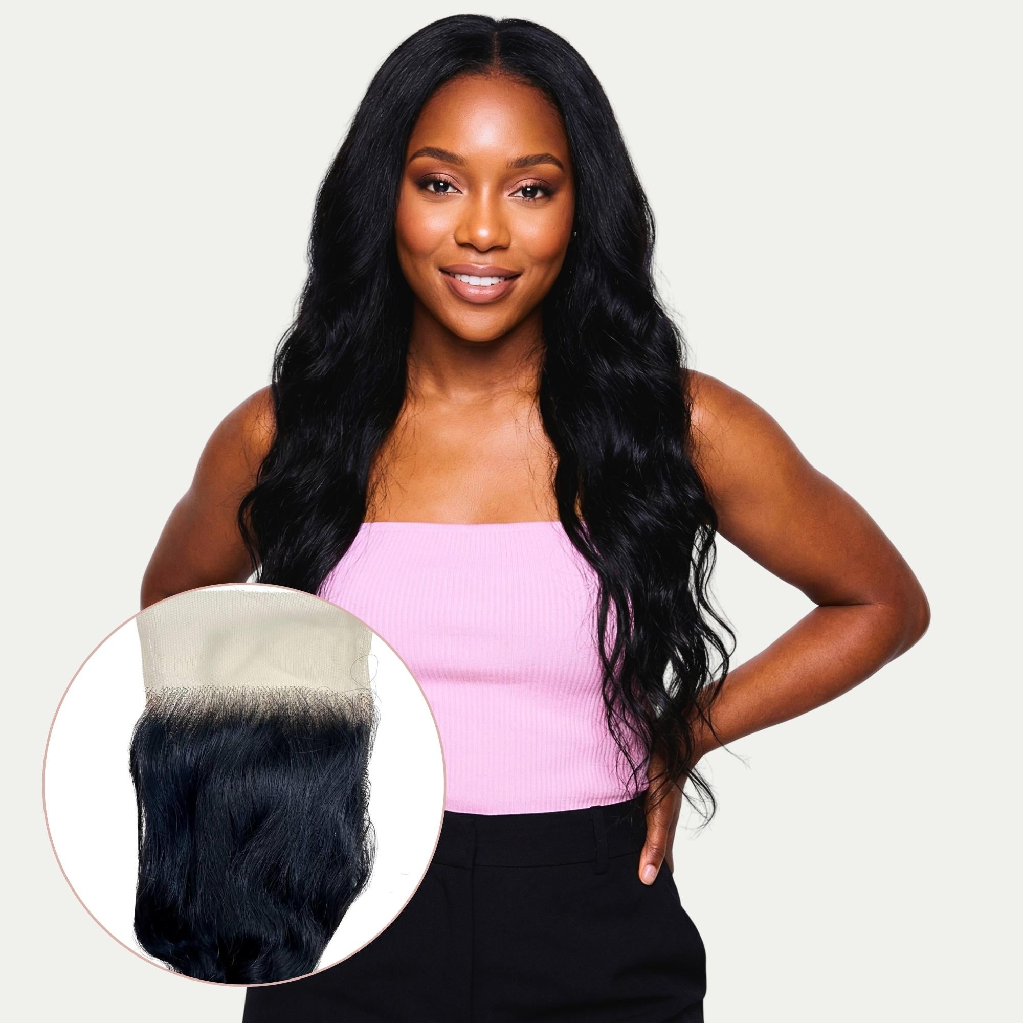 Loose Wave 4x4 HD Lace 100% Human Hair Closure - Private Label