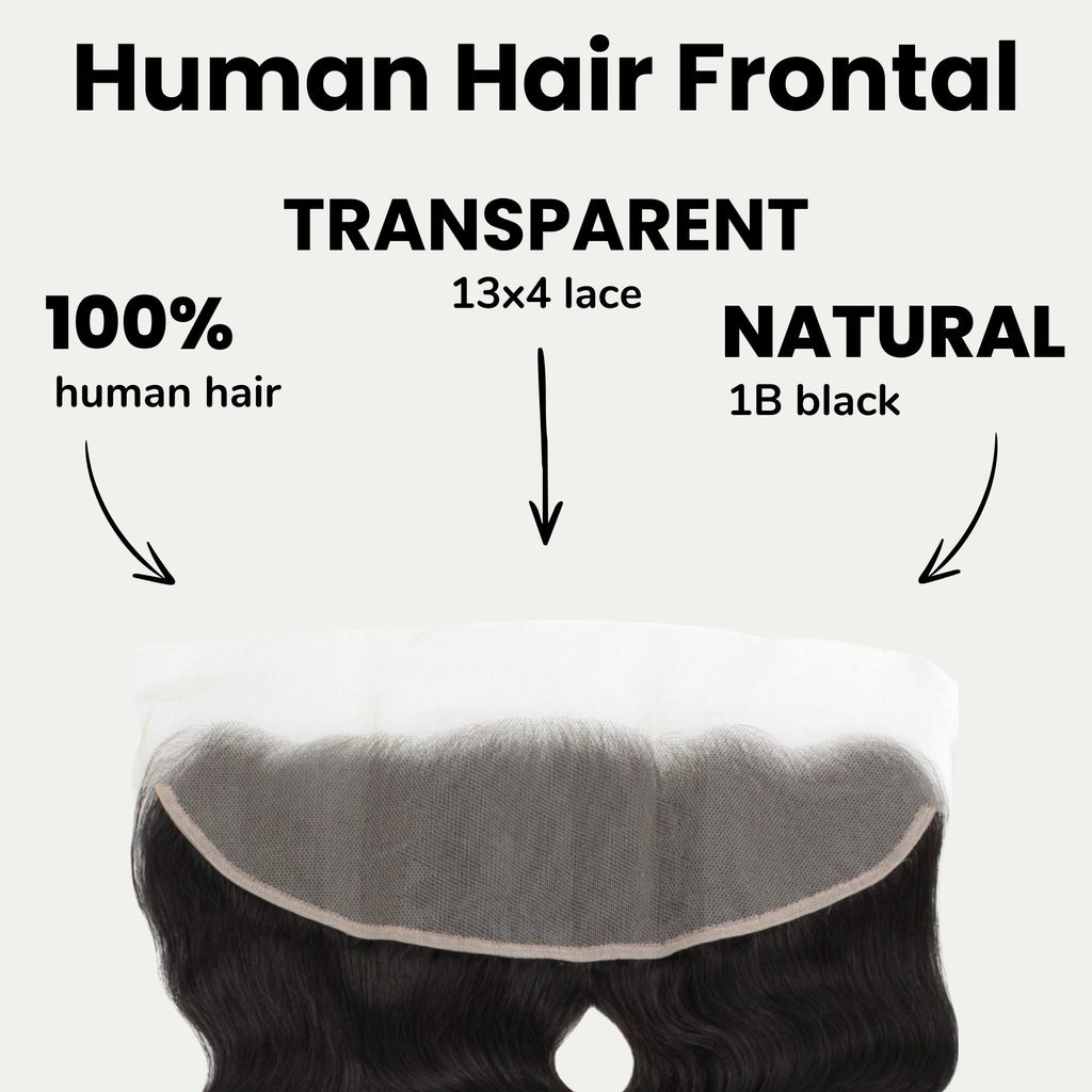 Malaysian Body Wave 13x4 Transparent Lace Human Hair Frontal - Private Label