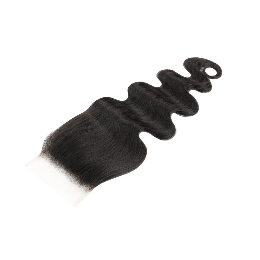 Malaysian Body Wave 4x4 Transparent Lace Human Hair Closure - Private Label