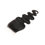 Malaysian Body Wave 4x4 Transparent Lace Human Hair Closure - Private Label
