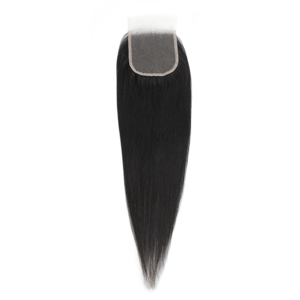 Malaysian Straight 4x4 Transparent Lace Human Hair Closure - Private Label
