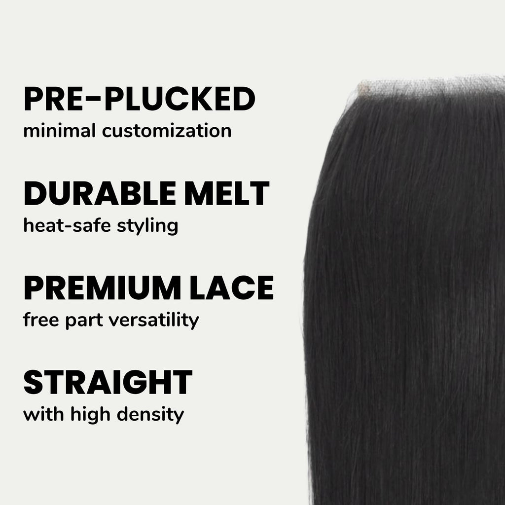 Malaysian Straight 4x4 Transparent Lace Human Hair Closure - Private Label