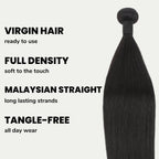 Malaysian Straight 100% Human Hair Bundles - Private Label
