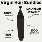 Malaysian Straight 100% Human Hair Bundles - Private Label