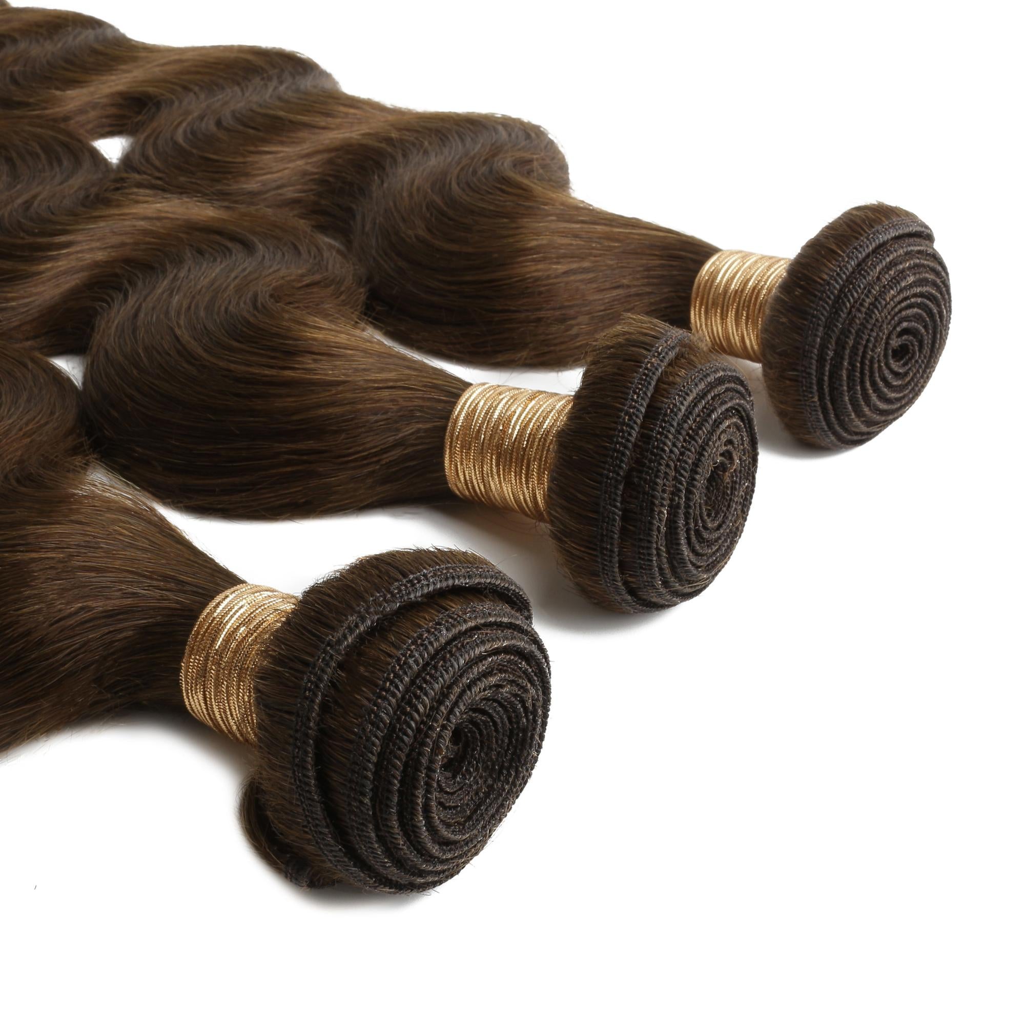 Medium Brown Body Wave 100% Human Hair Bundle Deal - Private Label