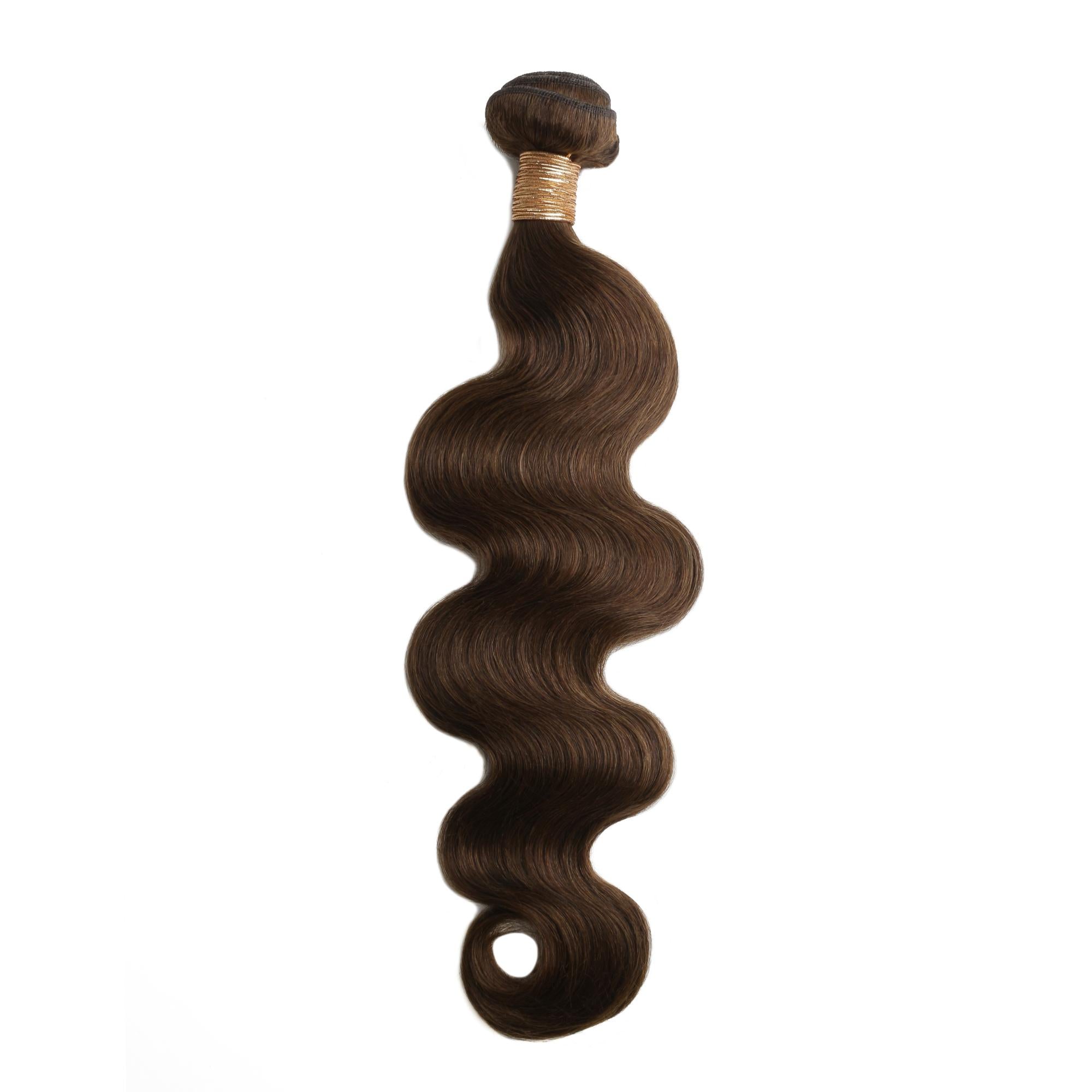 Medium Brown Body Wave 100% Human Hair Bundles - Private Label