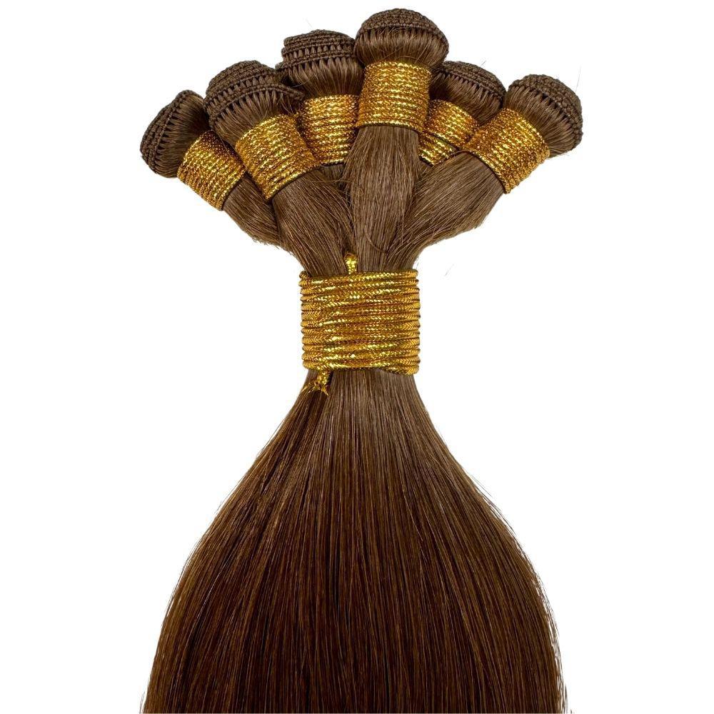 Medium Brown Straight Handtied Wefts - Private Label