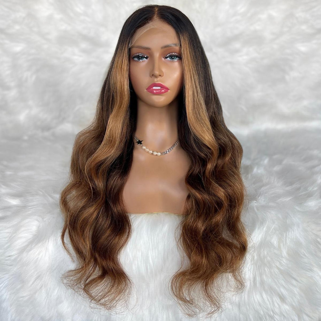 Mystique Glueless 5x5 HD Lace Professionally Colored 100% Human Hair Closure Wig - Private Label