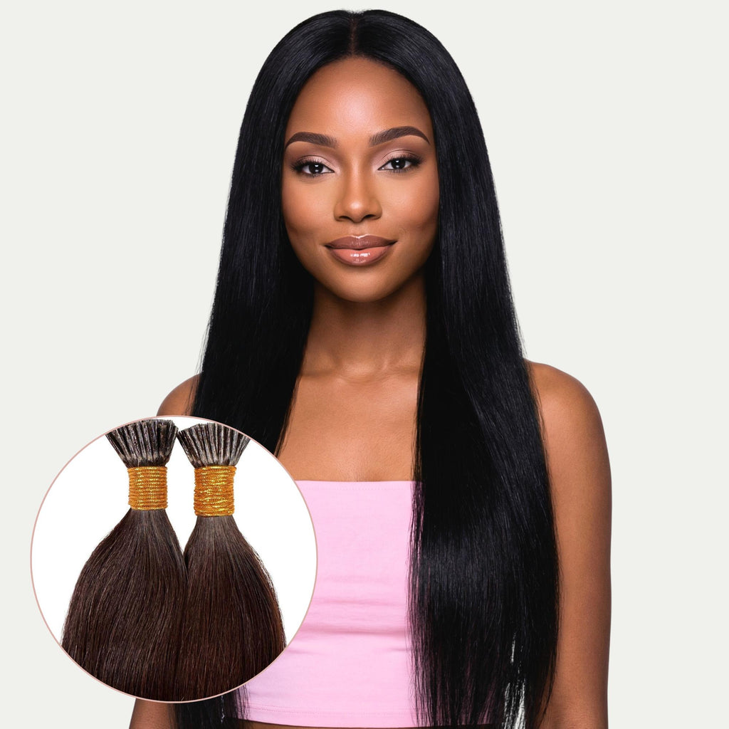 Natural Black Straight I - Tip - Private Label