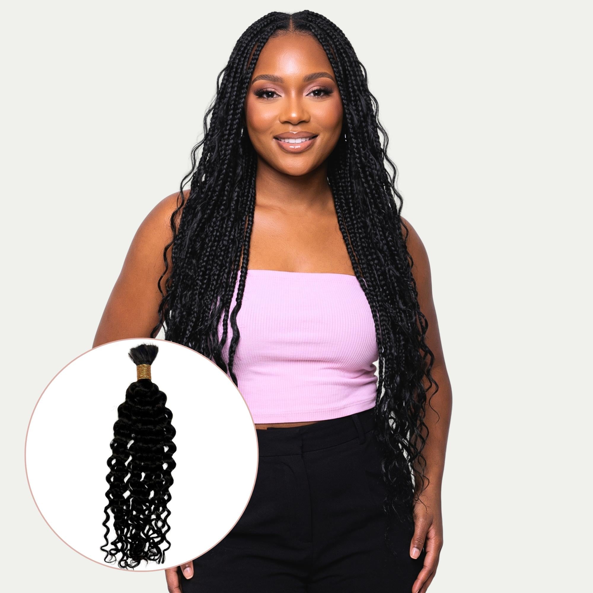 Ocean Wave Bulk 100% Human Braiding Hair - Private Label