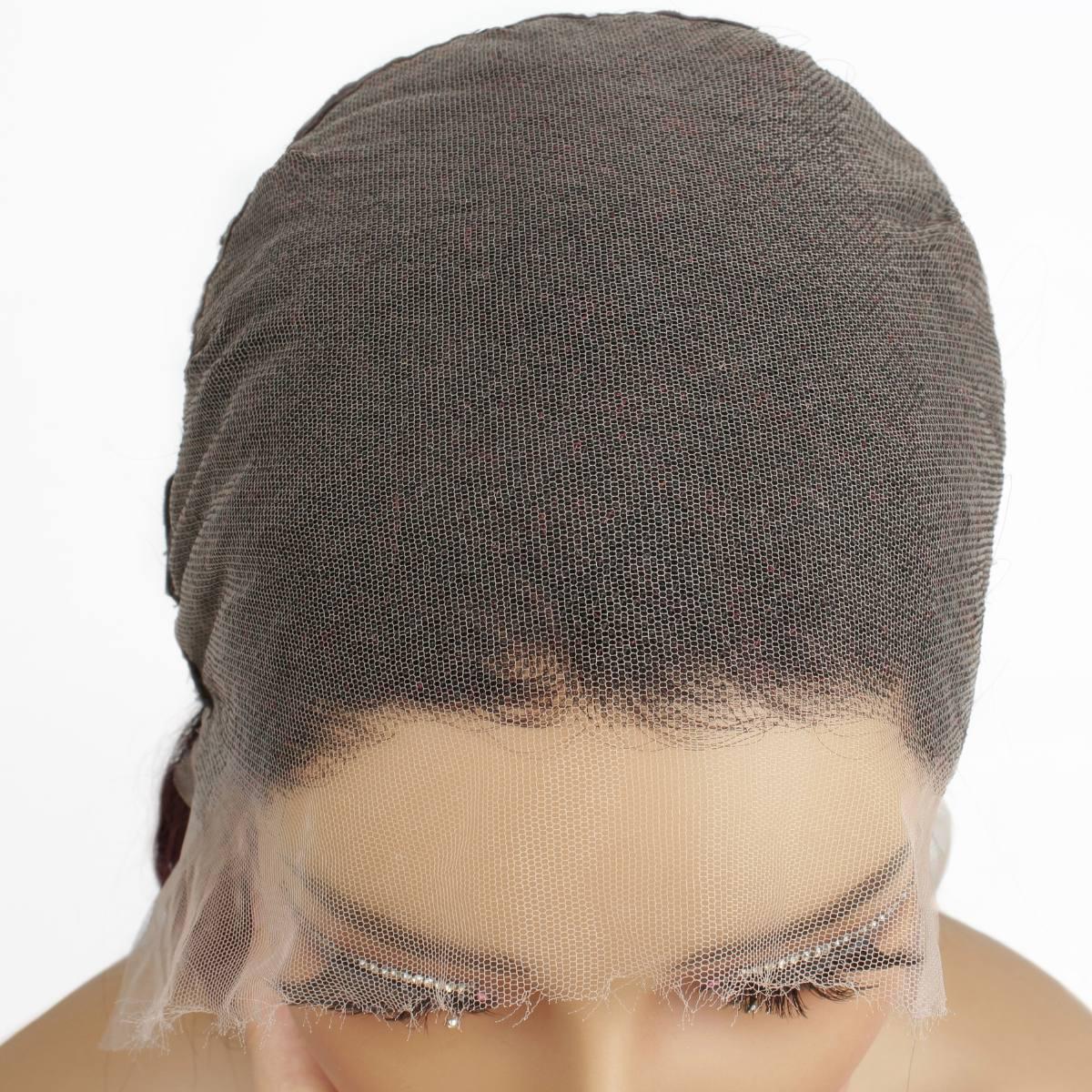 Ombre Burgundy Straight 13x6 HD Lace Front Wig - Private Label