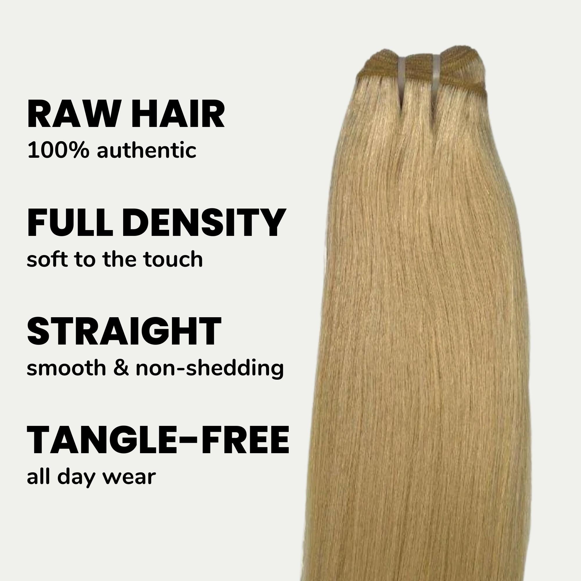 Raw Blonde Straight 100% Human Hair Bundles - Private Label