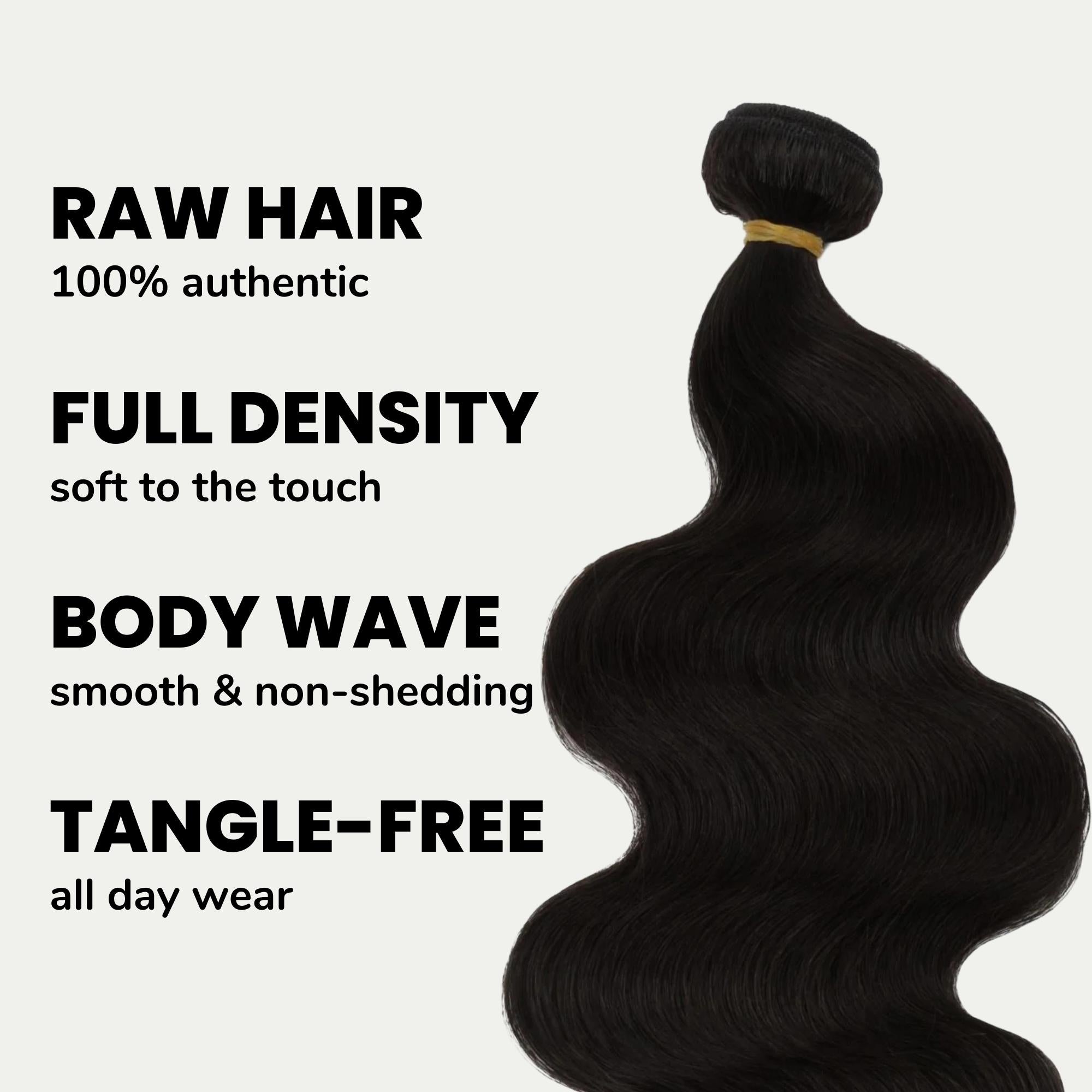 Raw Brazilian Body Wave 100% Human Hair Bundle Deal - Private Label