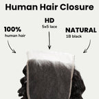 Raw Burmese Curly 5x5 HD Lace Human Hair Closure - Private Label