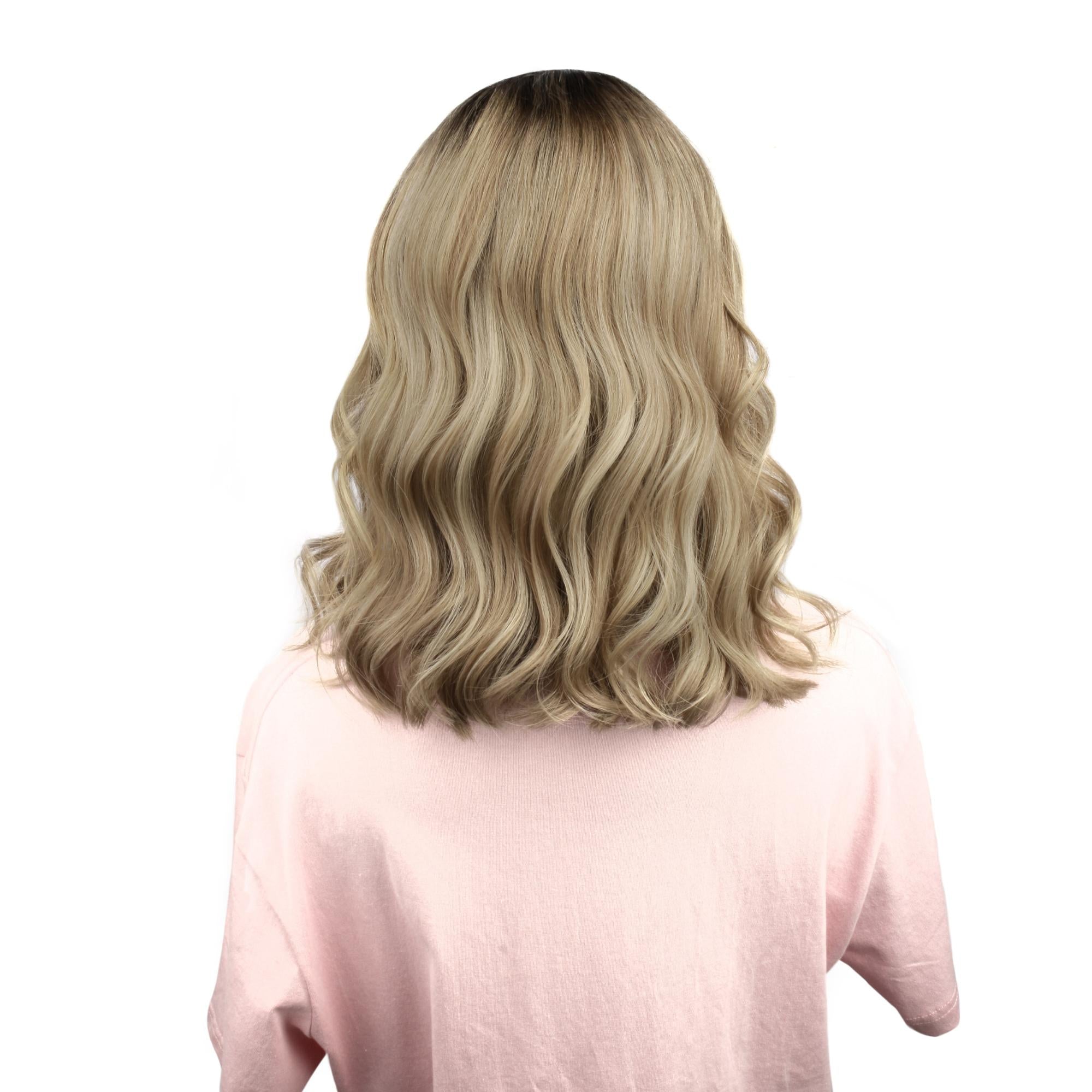 Raw Golden Wave Glueless 5x5 HD Lace Professionally Colored 100% Human Hair Closure Bob Wig - Private Label