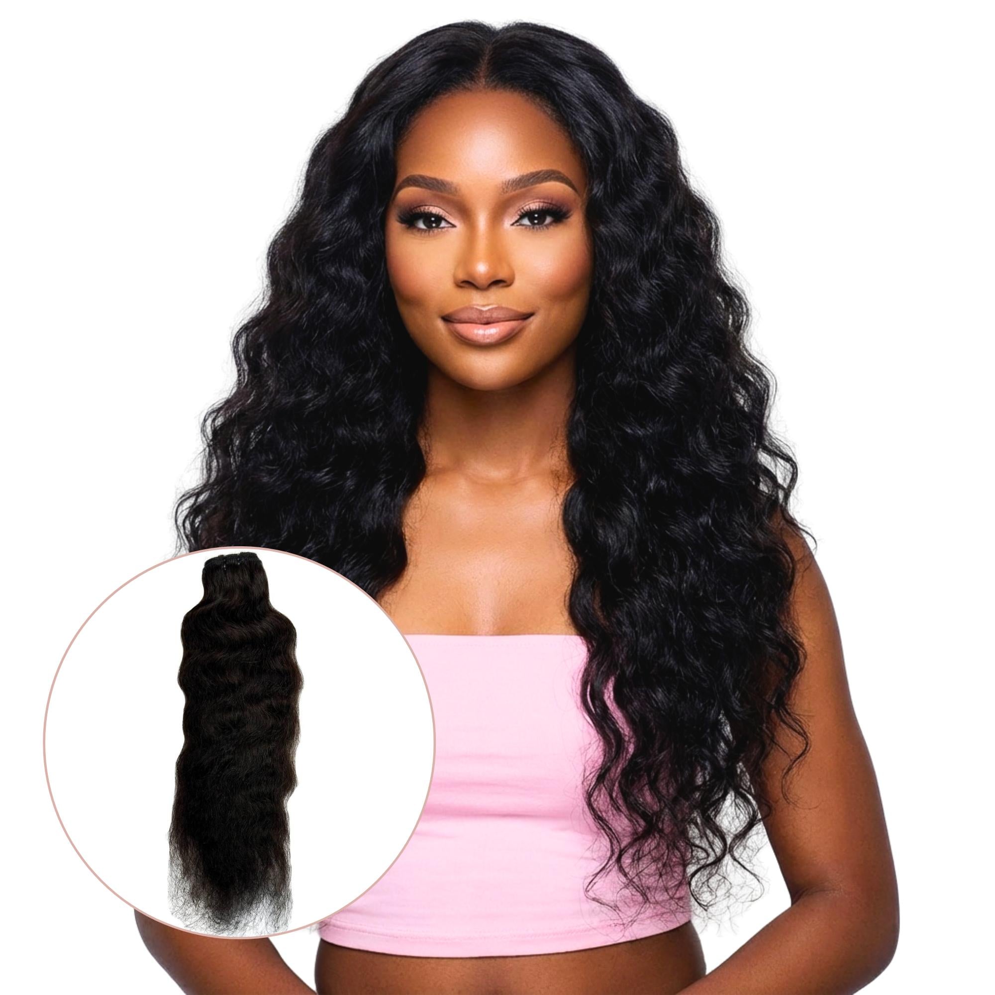 Raw Indian Curly 100% Human Hair Bundles - Private Label