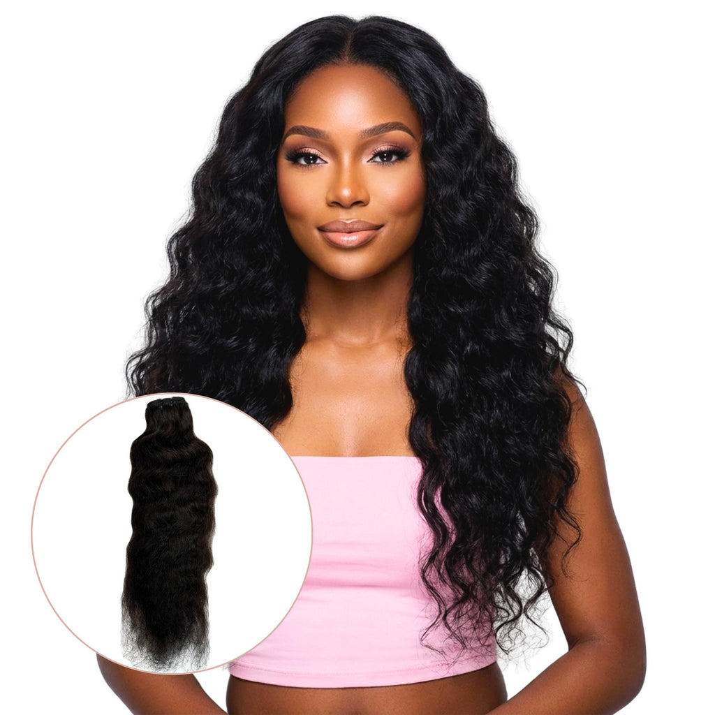 Raw Indian Curly 100% Human Hair Bundles - Private Label