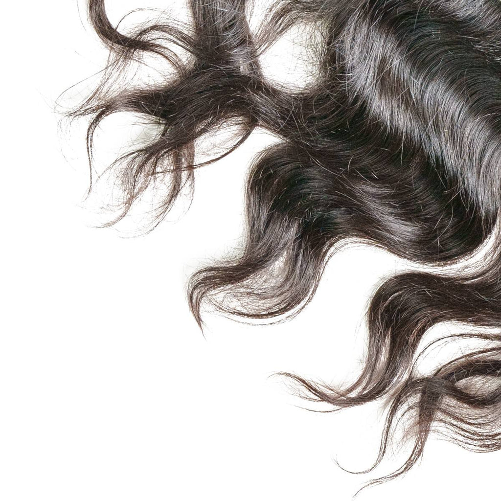 Raw Indian Curly 13x4 Transparent Lace 100% Human Hair Frontal - Private Label