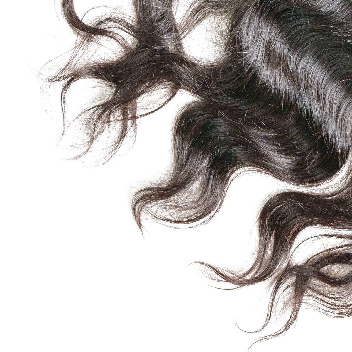 Raw Indian Curly 13x4 Transparent Lace 100% Human Hair Frontal - Private Label