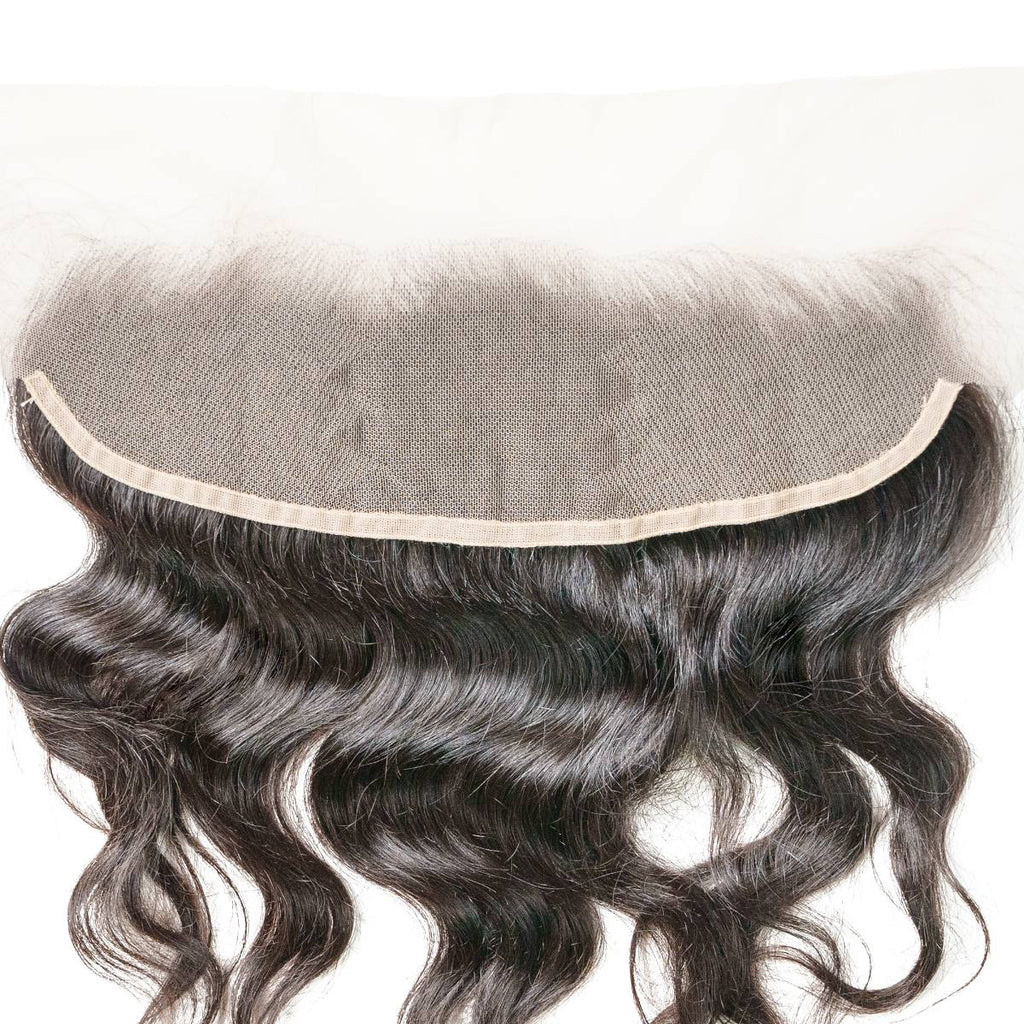 Raw Indian Curly 13x4 Transparent Lace 100% Human Hair Frontal - Private Label