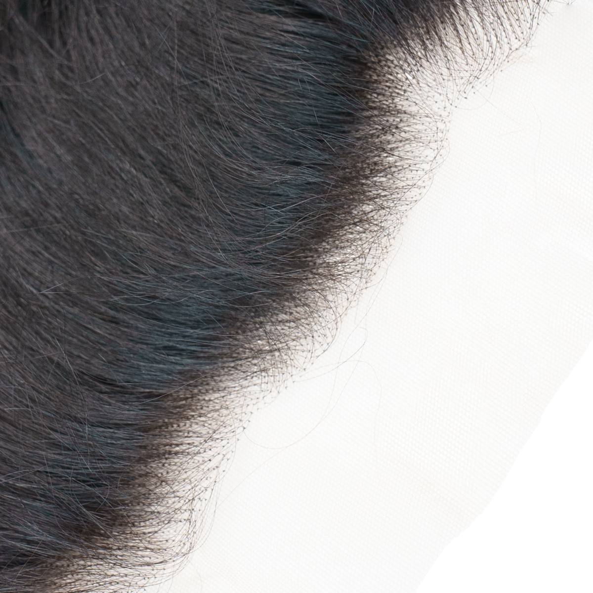 Raw Indian Curly 13x4 Transparent Lace 100% Human Hair Frontal - Private Label