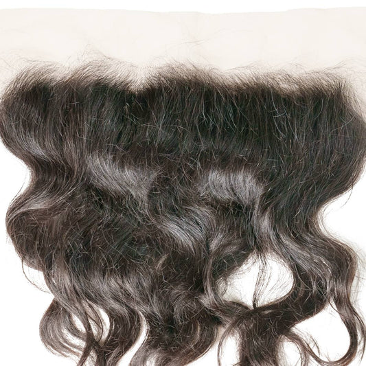 Raw Indian Curly 13x4 Transparent Frontal